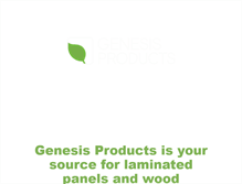 Tablet Screenshot of genesisproductsinc.com